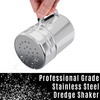 CUSINIUM 6oz Stainless Steel Salt Pepper Dredge Shakers - With