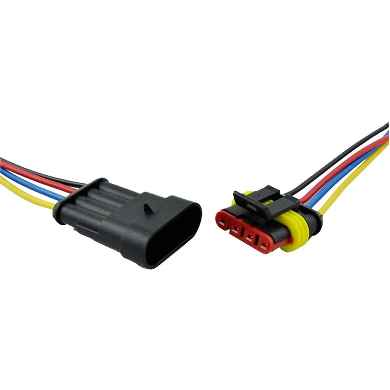 GTIWUNG 5 Kit 4 Pin Waterproof Connector 4 Pin Way