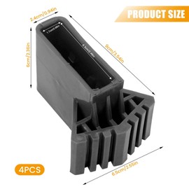 Ladder Feet: 4 Pieces Ladder Feet Replacement Ladder Caps Ladder Feet Protective Caps Ladder Foot Cover Ladder Protective Pad Stabiliser for Telescopic Ladders, Technical Ladders, Herringbone Ladders,