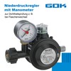 GOK Gas Pressure Regulator EN61-DS PRO 1.5 kg/h Black with