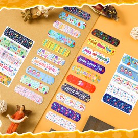 Geiserailie 100 Christian Jesus Bandages Kids Adults Bulk Bible Verse Scripture Fun Bandages Gifts Cute 20 Style Christian Religious Church Party Favors Sunday School Supplies