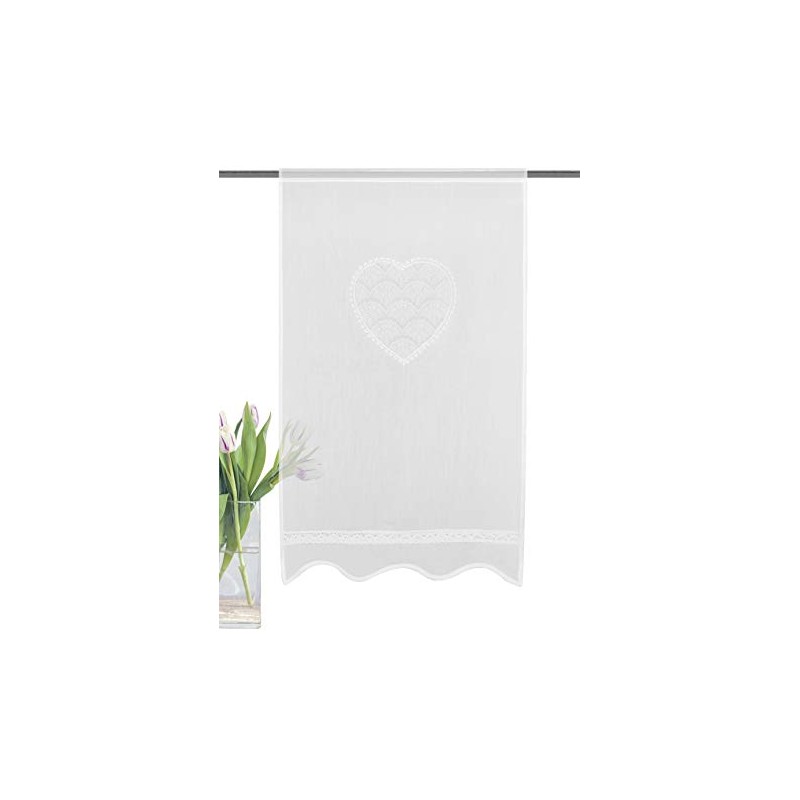 HOME WOHNIDEEN Corazon 054517-0101 80 x 40 cm White Batiste