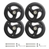 Yuqim 4 Pcs 6" Replacement Wheels for Rollator Walker Wheelchairs