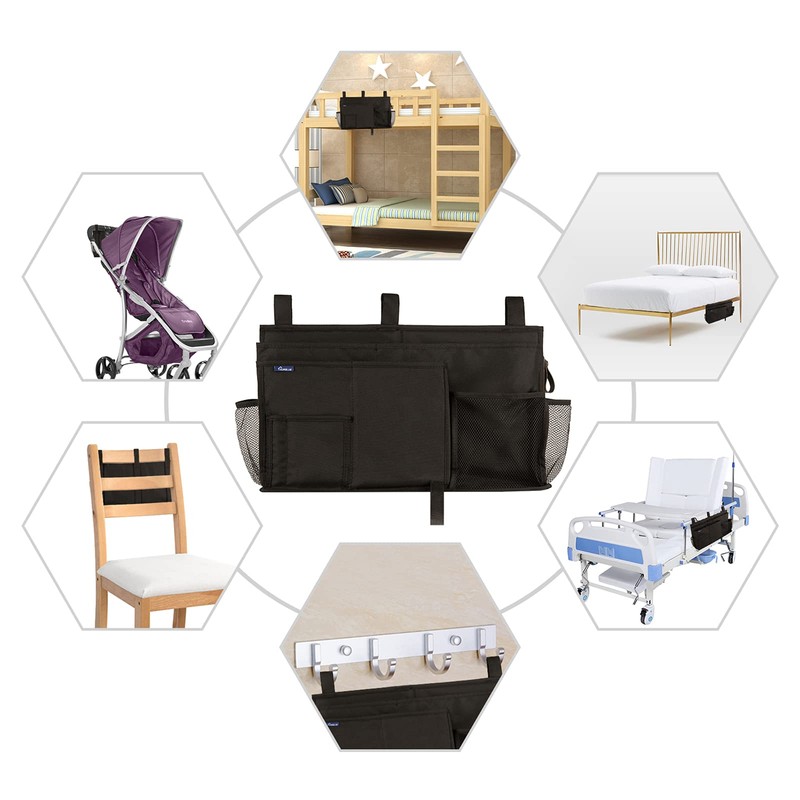 Surblue Caddy Hanging Organizer Bedside Storage Bag for Bunk and