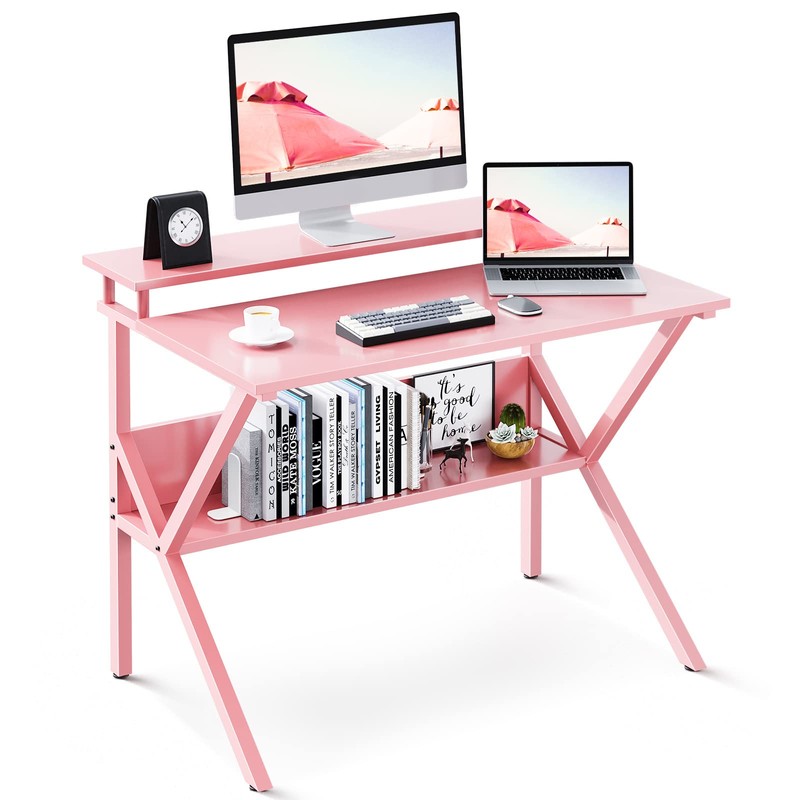 ODK Small Desk, 27.5 Inch Computer Desk for Small Spaces,