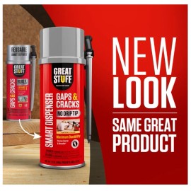 Dow Great Stuff 99108824 Smart Dispenser Gaps & Cracks, Cream, 12 Ounce