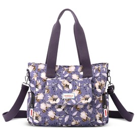 FORRICA Handbags, Women's Shopper Shoulder Bag, Fashion Pattern, Large Shoulder Bag, Women Waterproof Handbags with Multiple Pockets, Flower J, L, Handbag