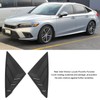 2pcs Rear Left Right Window Louver Bright Black Side Window