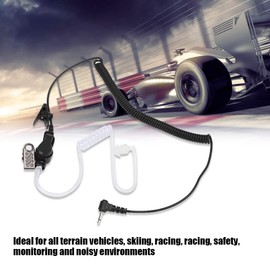 Annadue 2.5mm Earphones with Air Acoustic Sound Tube that Listen Only, Ideal for Loud Environments and Wireless Microphone Systems