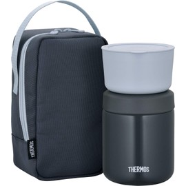 Thermos JBY-550 DGY Vacuum Insulated Soup Lunch Set, 10.1 fl oz (300 ml), Dark Gray