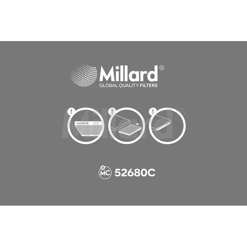 Millard Filters Millard MC52680C Car Cabin Air Filter 305 x