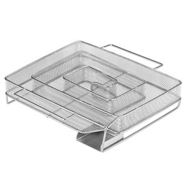 1 Piece Cold Smoke Generator Stainless Steel Pellet Smoker Tray Square Pellet Smoker Box Pellet Maze Smoker Tray Barbecue Smoker Tray Grill Cooking Tools, Silver