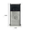 Traditional Video Doorbell Cover (Ring 2nd Generation Compatible) (Nickel Silver)