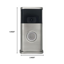 Traditional Video Doorbell Cover (Ring 2nd Generation Compatible) (Nickel Silver)