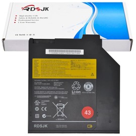 45N1040 45N1041 0A36310 43 3-Cell 42 Ultrabay Battery for Lenovo Thinkpad T60 T61 T400 T400S T410S T420S T430 T430S T500 R60 R61 R400 R500 W500 Series Laptop 51J0508 51J0507 42T4844 42T4845 10.8V 32Wh