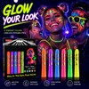 6-Color Glow Face & Body Paint Set for Parties –