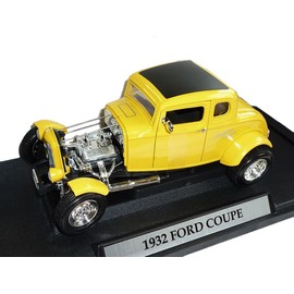 Ford Coupe 1932 Gelb Hot Rod Oldtimer 1/18 Motormax Modellauto Modell Auto