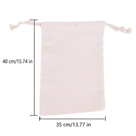 Breathable Dust-proof Drawstring Storage Pouch String Bag for Handbags Purses Shoes Eco Bag (5 PCS,13.77 * 15.74 in)