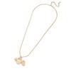 BaubleBar Evil Eye Charm Necklace - Clear/Gold