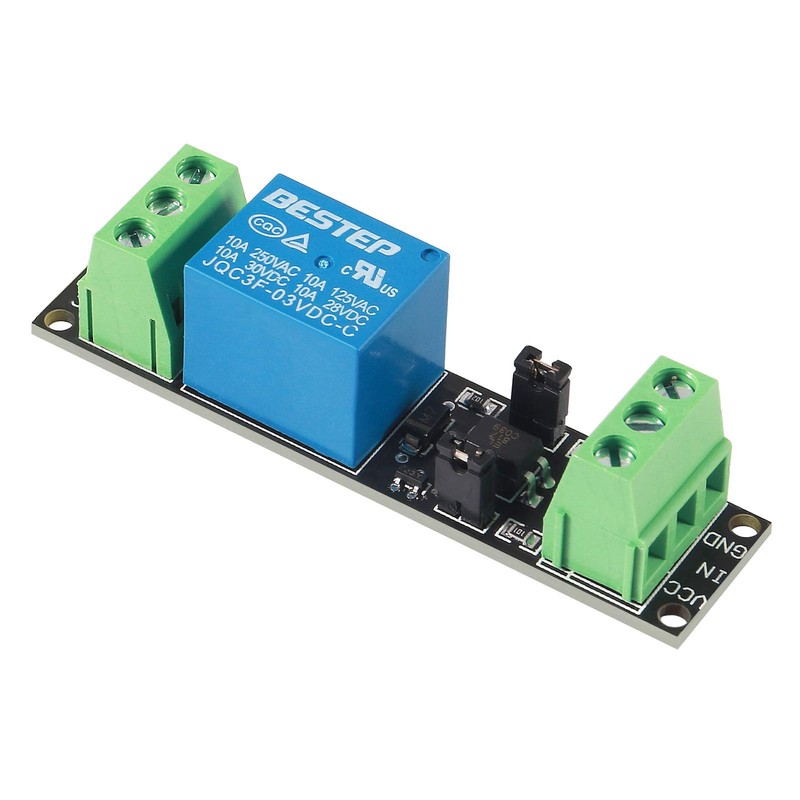 AITRIP 8 Pack 3V 1 Channel Relay Power Switch Module