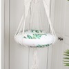 Hanging Swing Hammock HandKnitted Cotton Rope Tapestry Decorations for Cat