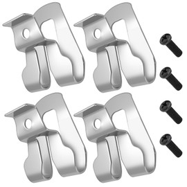 4Pcs Electric Drill Belt Clip Hooks for Dewalt Impact 18V 20V MAX Drills, Stainless Steel Replacement Belt Hook Waist Buckle Hanger Clips with Screws for Cordless Driver Power Tool DCD780 DCD785C2