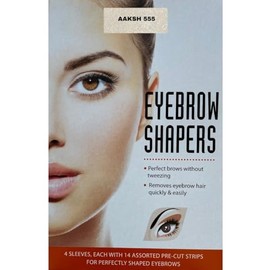 Eyebrow Shaper Waxing Strips[56 Pre Cut] Unwanted Facial Hair Removal Essential Eyebrow Shapers Wax Strips kit for All Women & Girls