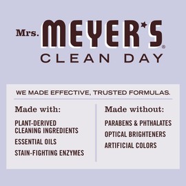 MRS. MEYER'S CLEAN DAY MRS. MEYER'S CLEAN DAY Liquid Laundry Detergent, Biodegradable Formula Infused with Essential Oils, Lavender, 64 oz (64 Loads)