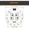 6 Stove dials Sticker for Burner cooktop hob Cooker top