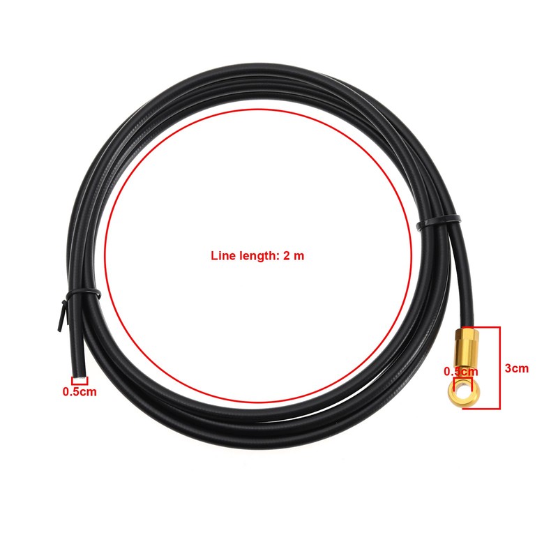 ECSiNG 1 Set Bicycle Five Wire Brake Oil Pipe Set