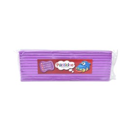 Plasticine One Colour Slab 400g - Violet Neon #03, Modelling Clay for Professional Animators and Model Makers, Easy to Shape and Mould, Make Sculptures, Models and Stop-Motion Animations