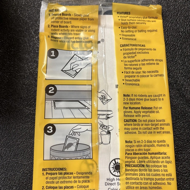 Victor Hold Fast Glue Boards Catches Mice ,Rats & insects