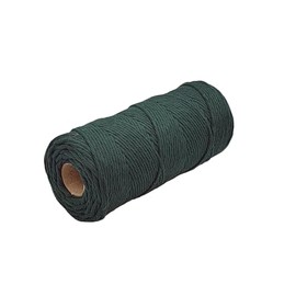 Abio Macrame Yarn Green 2 mm 200 m Cotton Yarn Macrame Cord Yarn for Macrame Cord Macrame Yarn Cotton Cord Cotton Cord Cotton Green 2 mm 200 m