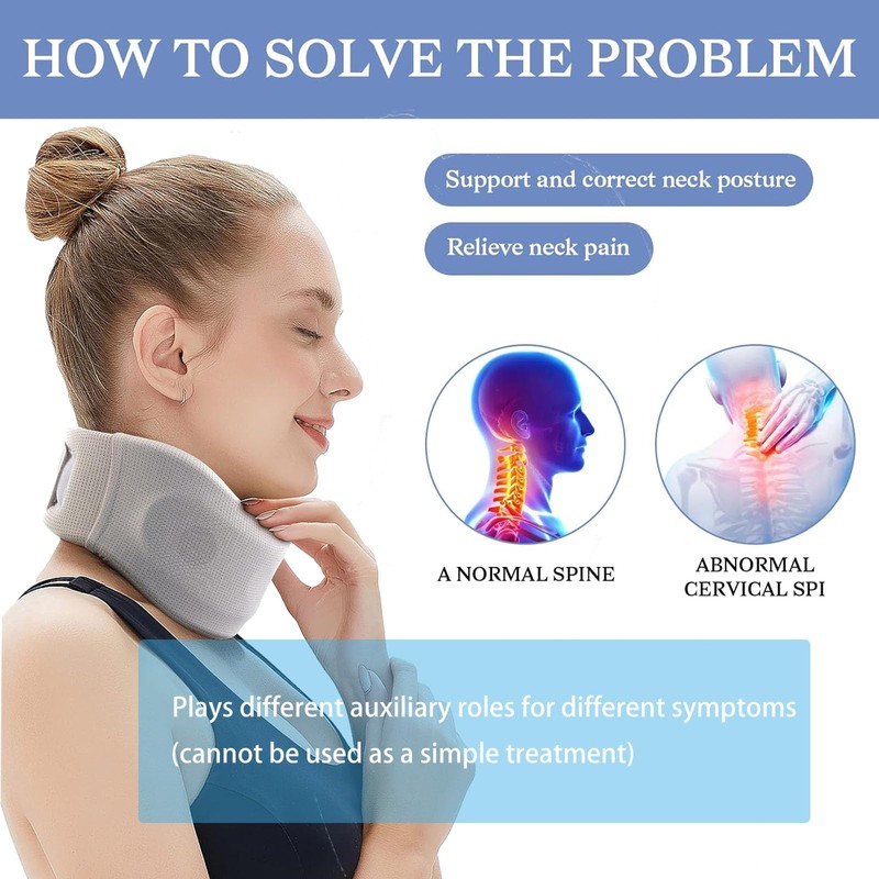 Bustlwor Neck Brace, Neck Support, Sleep Cervical Collar, Supports Stabilises