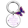 OEHEDOU First Communion Gifts For Girls Christian Gifts For Women Religious Gifts For Women Bible Verse Keychain Gifts For Christian Women Inspirational Gifts For Women Purple Gifts For Women