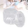 Cotton Swab Holder with Lid Clear Dust Proof Waterproof 3