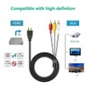 BERLAT HDMI to RCA Cable, 1080P 5ft/1.5m Male to Male