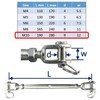Stainless Steel Rigging Screw Fork, Stainless Steel Turnbuckles (M10)