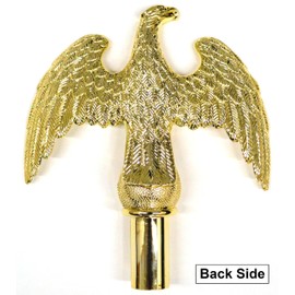 US Flag Factory 7 Inch Gold Eagle Topper Ornament (ABS) for Indoor Flag Pole