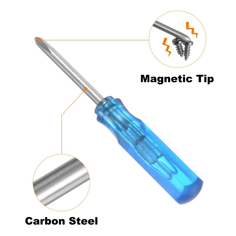 HARFINGTON 4Pcs PH0 Mini Phillips Screwdriver 2mm Magnetic Cross Head