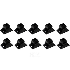 HOME STAIRWAY LTD. : Stair parts - Baluster Shoes in Satin Black - Pack of 10 (Swivel shoe with screws)