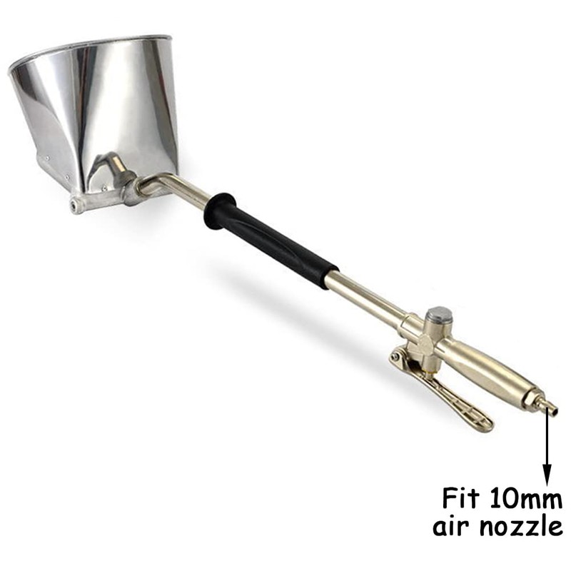 Uenede Stucco Sprayer Gun, 4 Jet Cement Mortar Paint Hopper