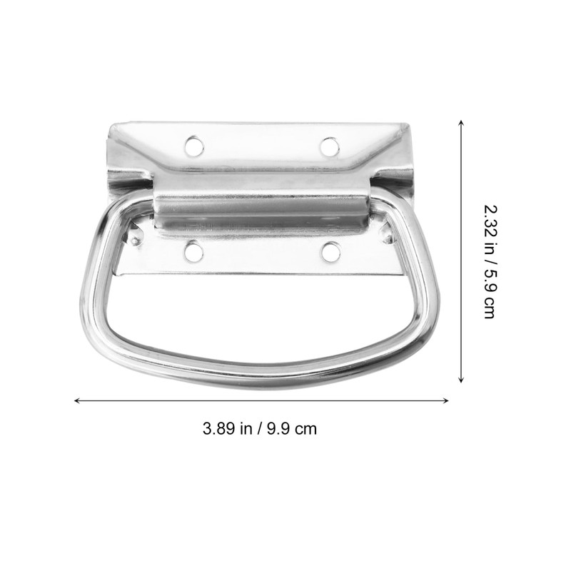 Operitacx 2Pcs Heavy Duty Stainless Steel Pull Knob Surface Mounted