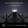 Home Zone Security 2 Pack Solar Post Cap Lights 12