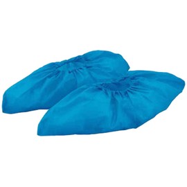 TRUSCO(トラスコ) PE使い捨てシューズカバー 50足入 サイズフリー ブルー TSCPEB