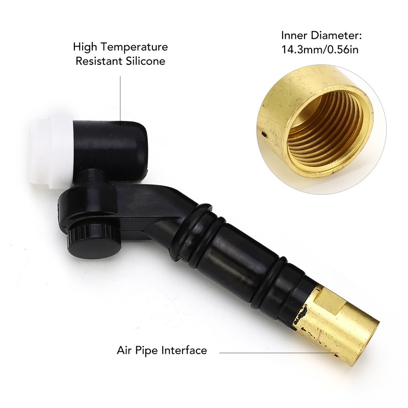 TIG Welding Torch Head 360 Degree Rotation Air Cooling High