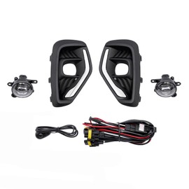 Compatible with 2023 2024 2025 Ford Escape LED Fog Light Assembly Set Left and Right Side with Switch and Wiring Direct Replacement