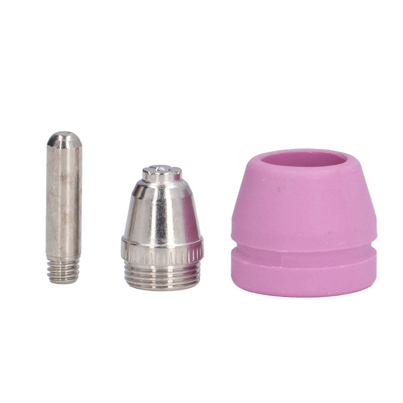 21Pcs/Set Plasma Cutter Torch Consumables Electrode Nozzle Cups Kit for