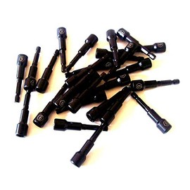 LOT OF ~ 25 ~ LASER ETCHED 9mm IMPACT MAGNETIC NUT SETTERS DRIVERS 2-9/16" LONG NUTSETTERS 1/4" HEX SHANK