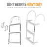Anchor-Man Folding 3 Step Ladder for Fishing, Heavy-Duty Aluminum Pontoon